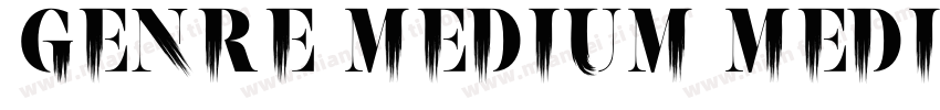 Genre Medium Medium字体转换